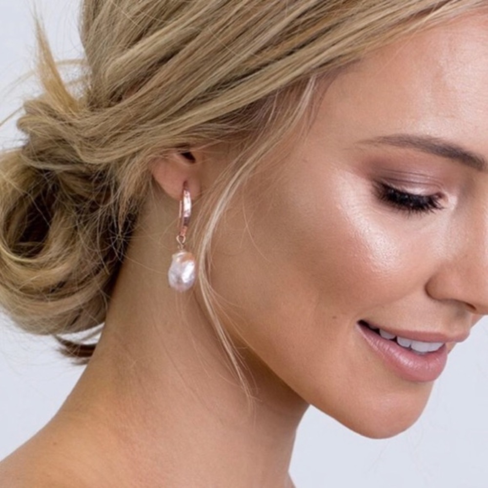 Grace Loves Lace-Gia Earrings Rose Gold